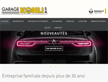 Tablet Screenshot of garage-kohli.ch